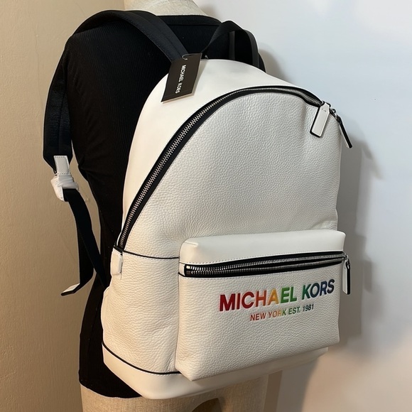 MICHAEL KORS 🌈 MENS Cooper pebble leather Backpack - Picture 9 of 9
